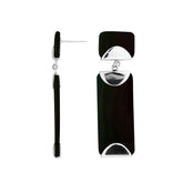 AE-1164-SHB Sterling Silver Earring With Black Shell Jewelry Bali Designs Inc